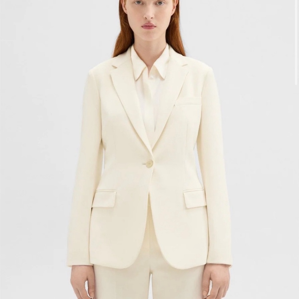 Brand New with Tag Theory White Ivory Blazer